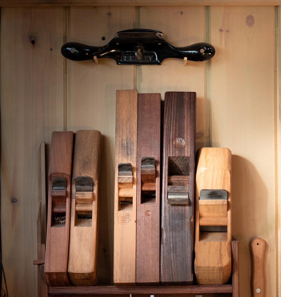 Wooden planes in the Krenov style, made by Rafael
